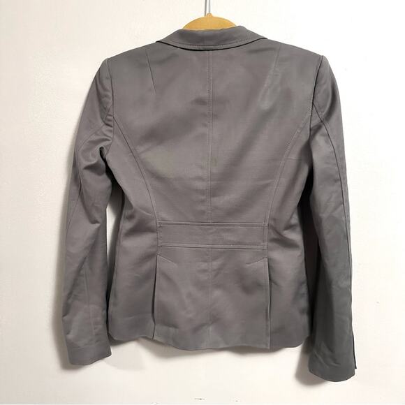 Banana Republic Gray Blazer 2 Button Long Sleeve Office Career Women’s 2 - Picture 2 of 4
